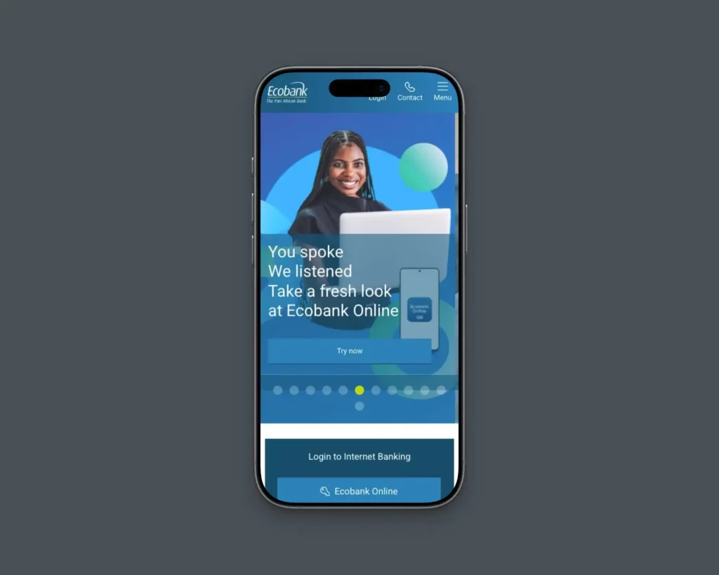 Ecobank Pan African Bank Corporation, Mobile